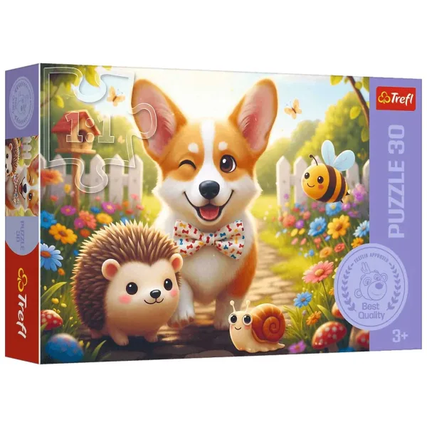 Jednodenní puzzle s Corgim 30ks - Trefl obrázek 1