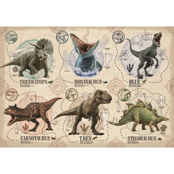 Jurassic World 104ks Super Color Puzzle - Clementoni obrázek 2