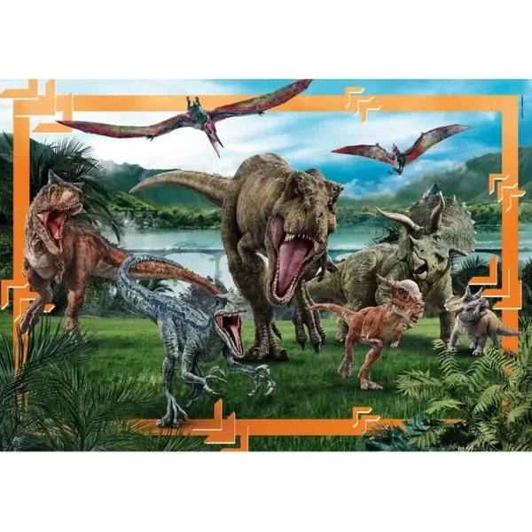 Jurassic World a říše dinosaurů 104dílná maxi supercolor puzzle - Clementoni obrázek 2