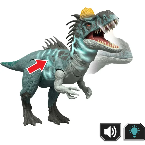 Jurassic World: Cryolophosaurus útočný dinosaurus se zvukem a světlem – Mattel obrázek 2