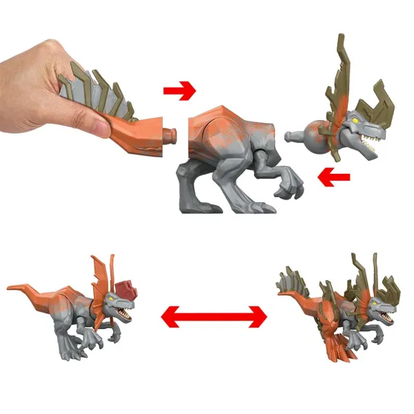 Jurassic World: Mayhem Mix-Ups DIY Mutantní dinosaurus Dilophosaurus - Mattel obrázek 3