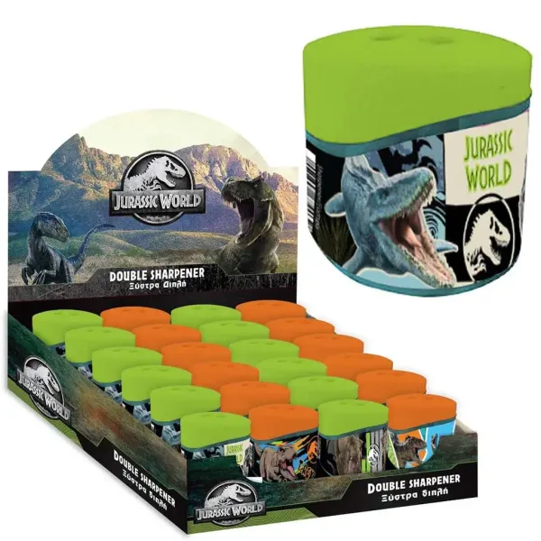 Jurassic World: Dvouotvorová nádobková ořezávátko 1ks obrázek 1