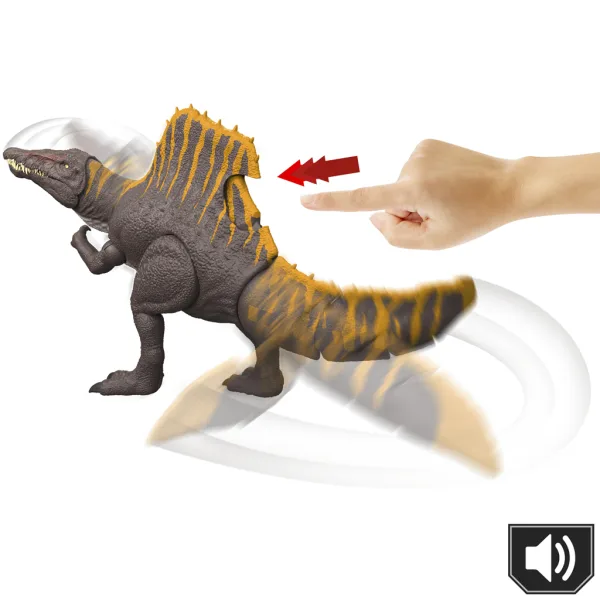 Jurassic World: Znovuzrození Tail Thrasher Spinosaurus kolosální figurka dinosaura - Mattel obrázek 2