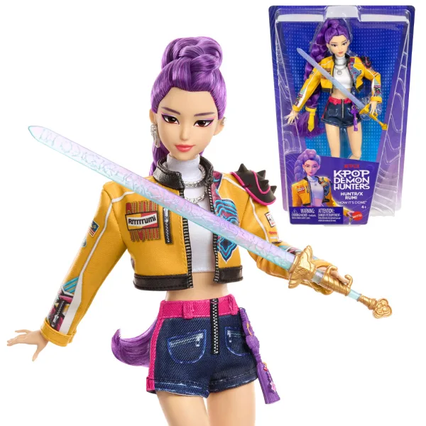 K-Pop Démonské lovkyně: Rumi módní panenka s mečem – Mattel obrázek 2