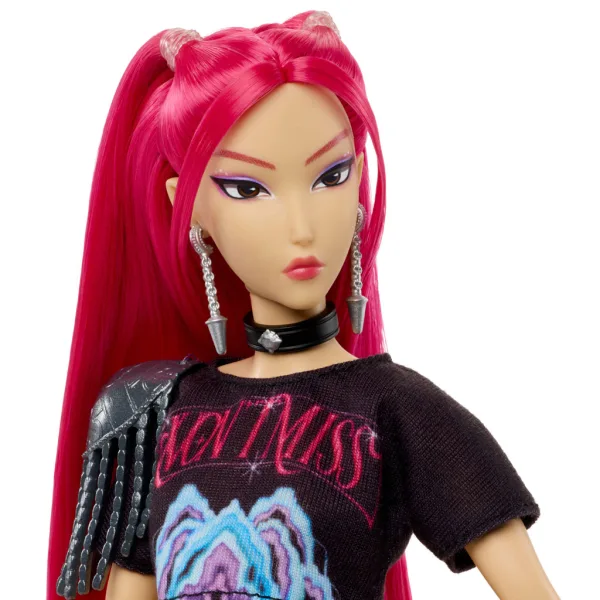 K-Pop Démonslovci: Mira módní panenka se zbraní – Mattel obrázek 4