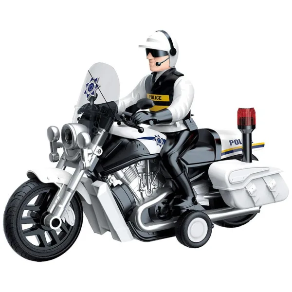 Luna: Light Striker policejní motorka s figurkou policisty, se světlem a zvukem 1/10 obrázek 2