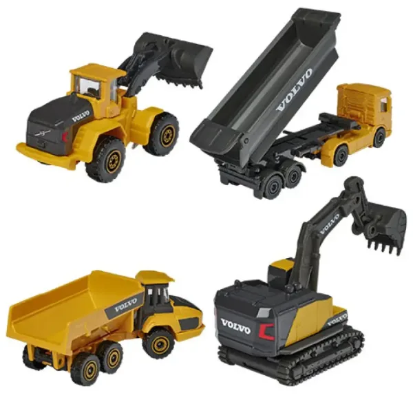 Majorette - Volvo Edition stavební stroje 4ks set - Simba Toys obrázek 3