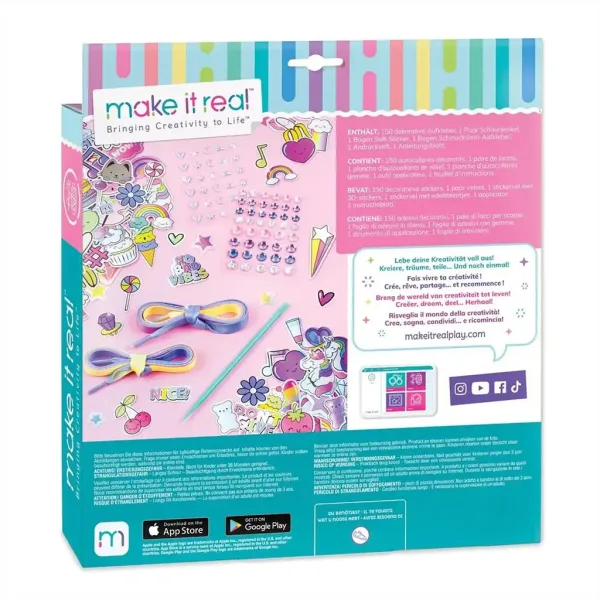 Make It Real: Sticker Chic Ozdoba na boty - Móda duhové cesty obrázek 2