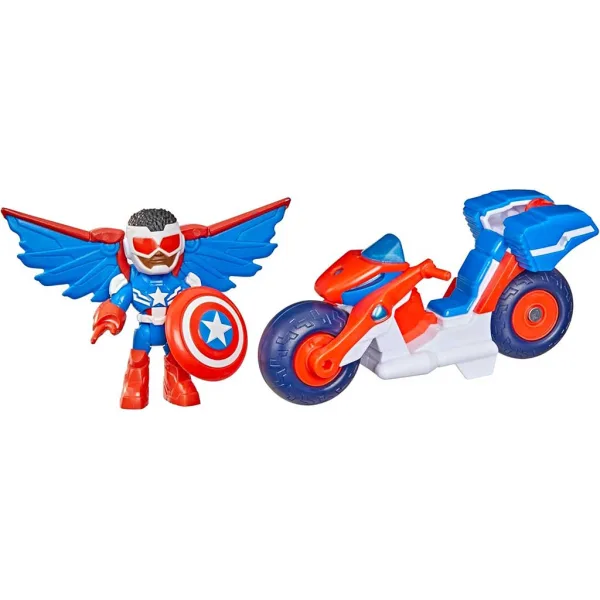 Marvel Iron Man a jeho úžasní přátelé - Captain America a Super Bike vozidlo - Hasbro obrázek 2