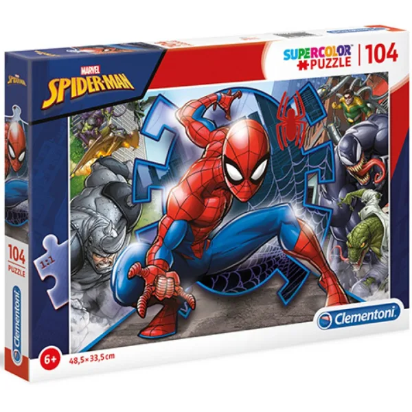 Marvel Spider-Man Supercolor 104ks puzzle - Clementoni obrázek 1