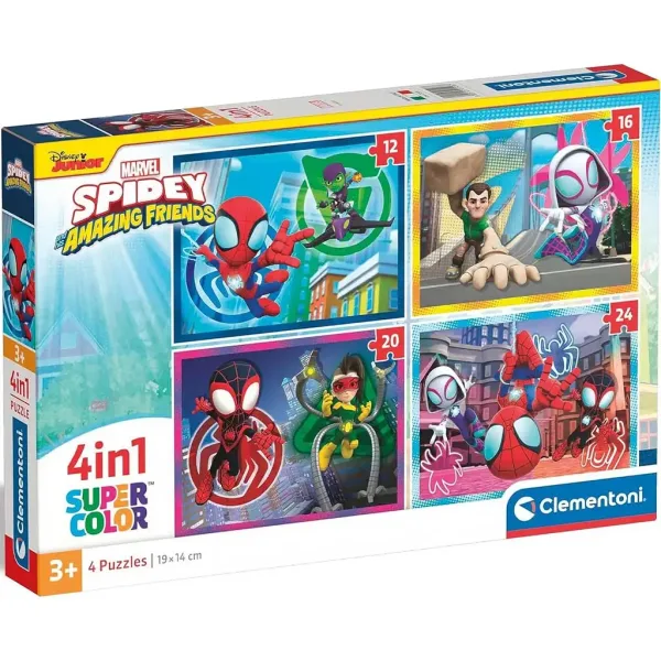 Marvel Spidey 4 v 1 Supercolor puzzle - Clementoni obrázek 1
