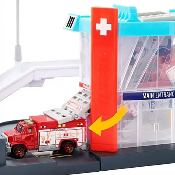 Matchbox: Action Drivers Helikoptérová záchranná stanice herní set - Mattel obrázek 4