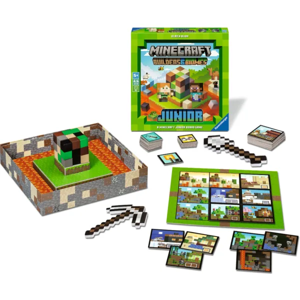 Minecraft: Builders & Biomes junior stolní hra - Ravensburger obrázek 2