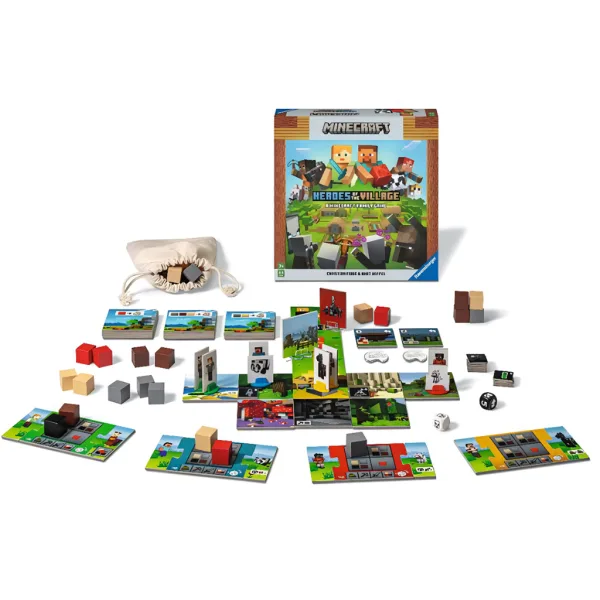 Minecraft Hrdinové vesnice stolní hra - Ranvensburger obrázek 2