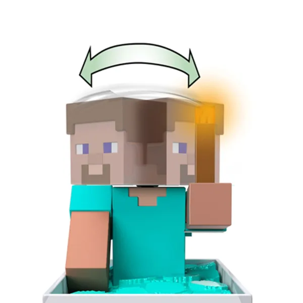 Minecraft RC dálkově ovládaný důlní vozík se figurkou Steva – Mattel obrázek 6