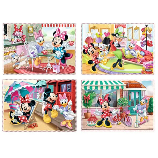 Minnie Myš a její přátelé 12,15,20,24ks 4 v 1 puzzle - Trefl obrázek 2
