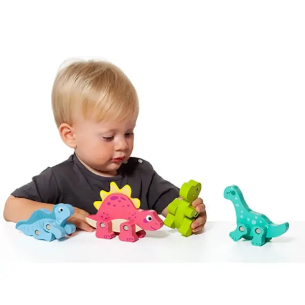 Molto: Nature První dinozaur dřevěná figura balení 4 kusů obrázek 3