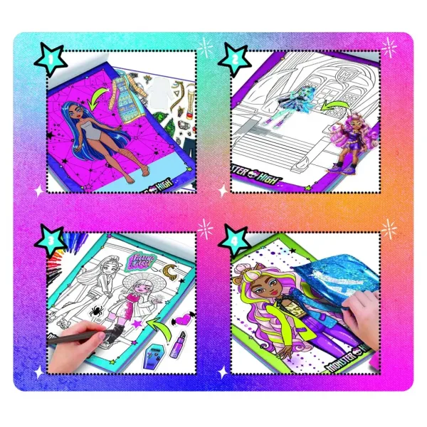 Monster High: Kreativní omalovánka a oblékačka - Lisciani obrázek 3
