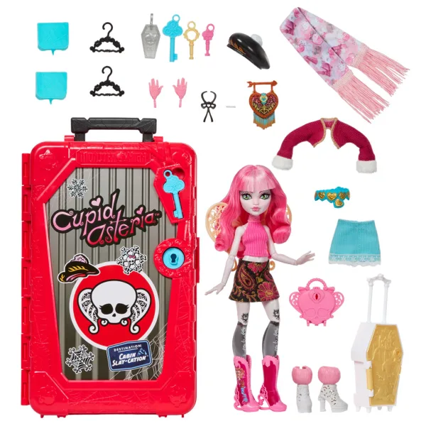 Monster High Šíleně Dobří Přátelé Tajemství - Hrůzostrašné Útočiště - Cupid Asteria - Mattel obrázek 6
