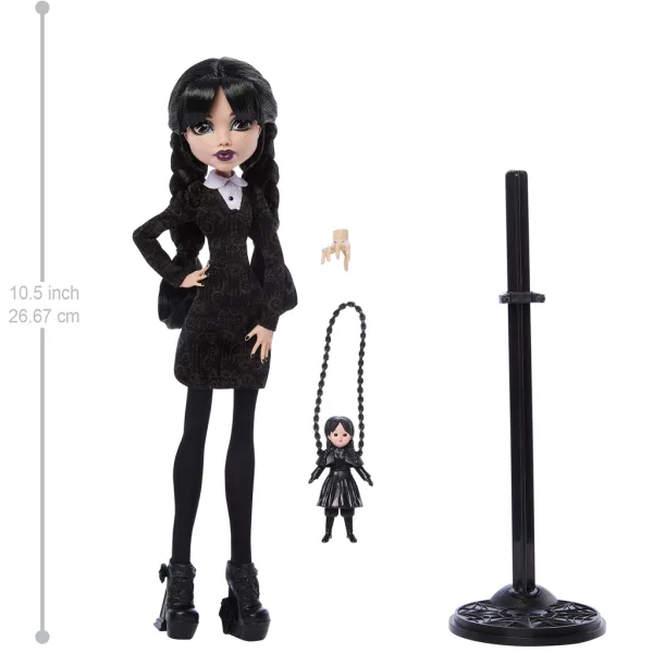 Monster High x Wednesday – Panenka Wednesday Addams s doplňky – Mattel obrázek 3