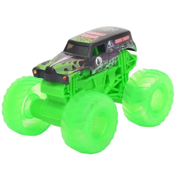 Monster Jam: Svítící Grave Digger světelný monster truck – 1/43 - Spin Master obrázek 2