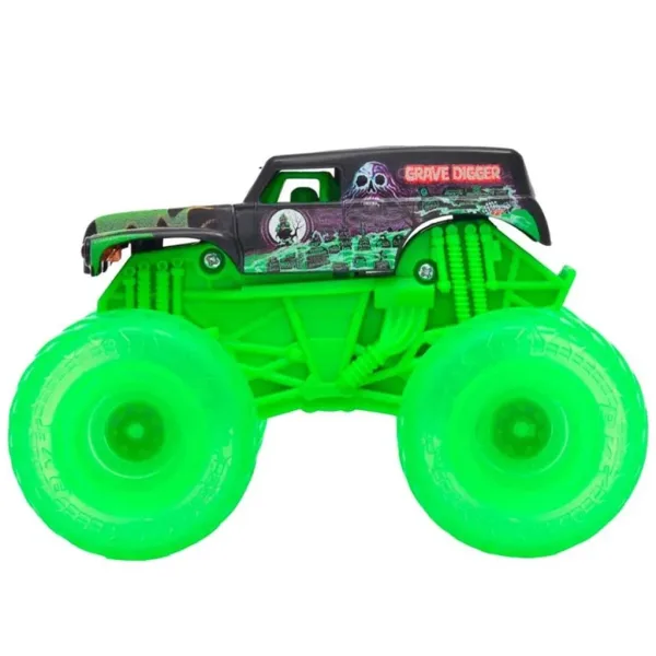 Monster Jam: Svítící Grave Digger světelný monster truck – 1/43 - Spin Master obrázek 3