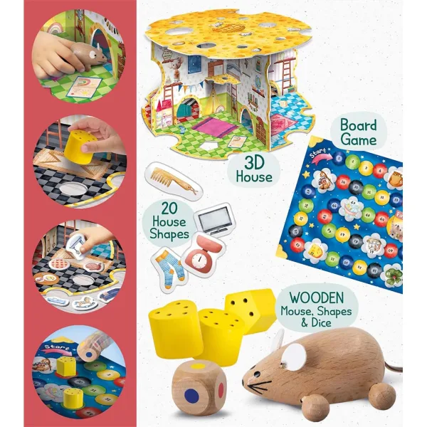 Montessori: Dům myši - Hra myší - Lisciani obrázek 3