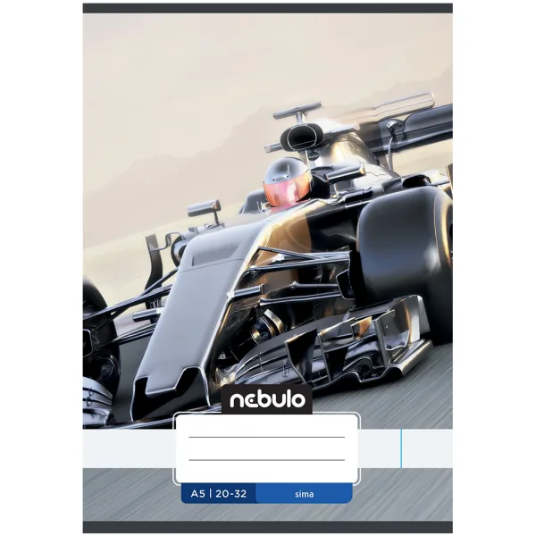 Nebulo: Závodní auto s potiskem vzorované hladké sešity 20-32 A/5 obrázek 1