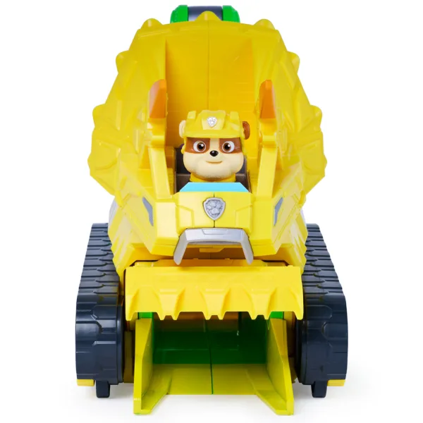 Paw Patrol A Dinosauří Film: Chomp & Rescue kousací vozidlo s figurkou Rubble - Spin Master obrázek 2