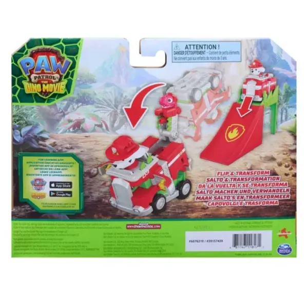 Paw Patrol Dino Film - Převrácená akrobatická vozidla Marshall - Spin Master obrázek 2