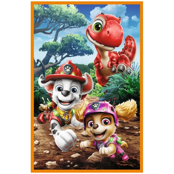 Paw Patrol Ostrov dinosaurů - 3 x 80ks puzzle - Trefl obrázek 4