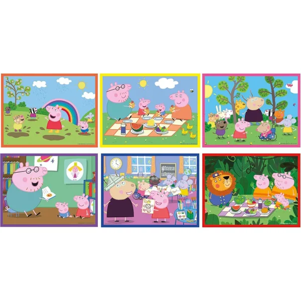 Peppa prasátko 12ks pohádková kostka - Clementoni obrázek 2