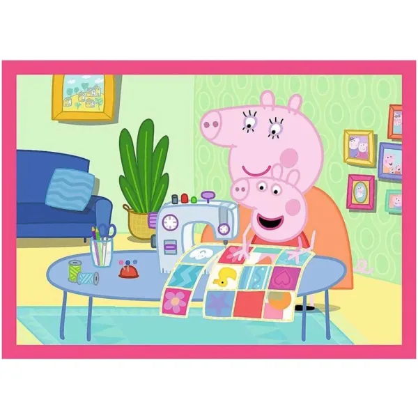 Peppa prasátko - 4 v 1 12,15,20,24 ks puzzle - Trefl obrázek 3