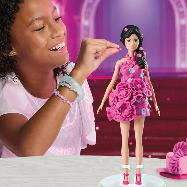 Play-Doh: Barbie Lesklé šperky a stuhy modelovací hmota se panenkou – Hasbro obrázek 2