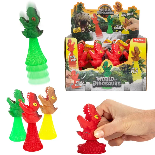 Plopper skákací dinosaurus v několika variantách 12cm 1 ks obrázek 2