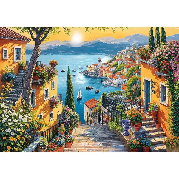 Pohled na pláž 1500ks puzzle - Trefl obrázek 2