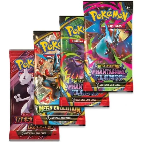 Pokémon TCG: Mega Charizard Tin karetní balíček v kovové krabičce ve dvou variantách 1 ks obrázek 3