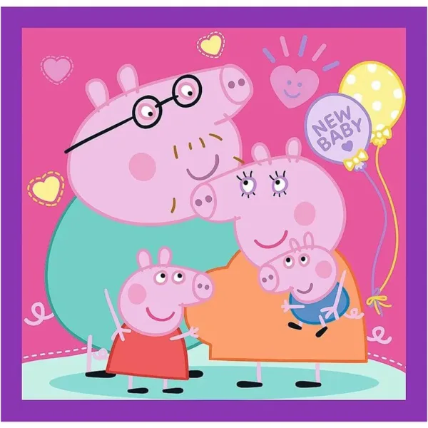 Peppa prasátko 3 v 1 20-36-50ks puzzle - Trefl obrázek 2