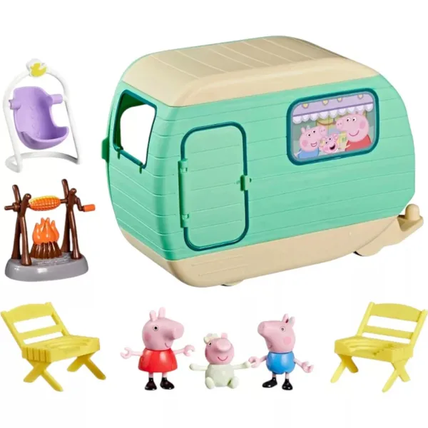 Prasátko Peppa Tři malá prasátka – herní sada s karavanem a figurkami - Hasbro obrázek 3