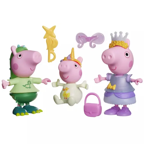 Prasátko Peppa Tři malá prasátka – převlékací herní sada – Hasbro obrázek 2