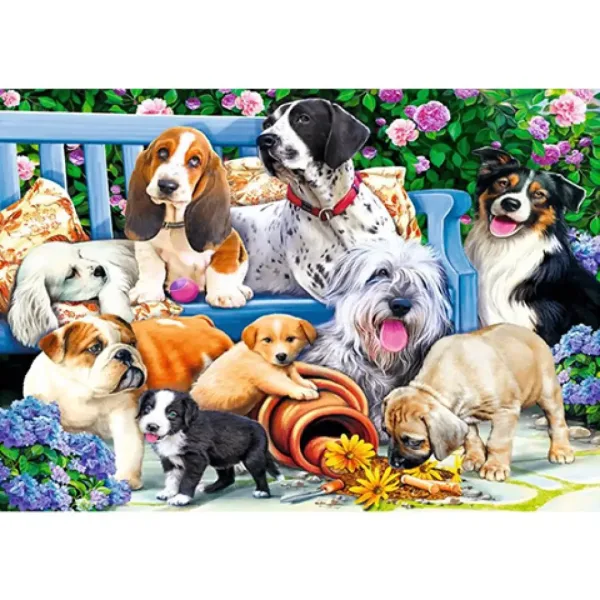 Psi v parku 1000ks puzzle - Trefl obrázek 2
