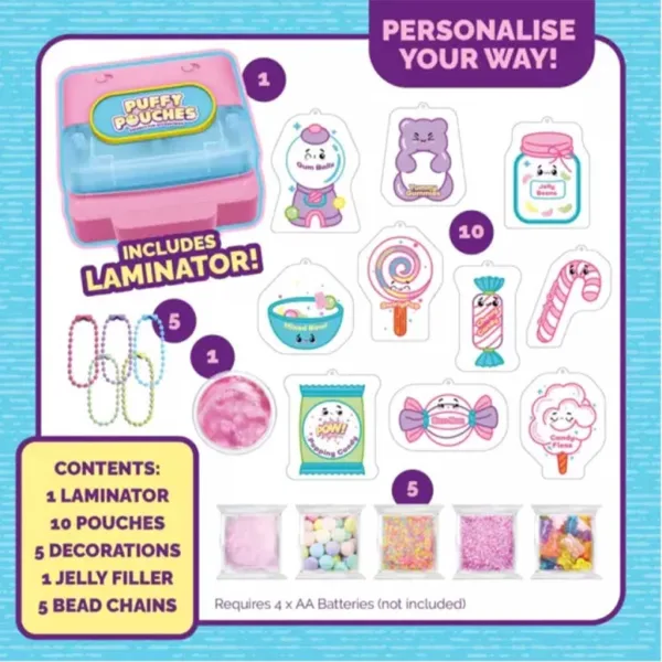 Puffy Pouches: Pufi charm design set - sladkosti obrázek 2