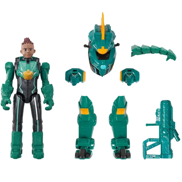 Quantum Heroes: Dinoster Oz akční figurka se zeleným brněním 20 cm obrázek 2