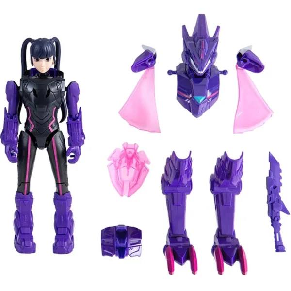 Quantum Heroes: Dinoster Trina akční figurka s fialovým brněním 20 cm obrázek 2