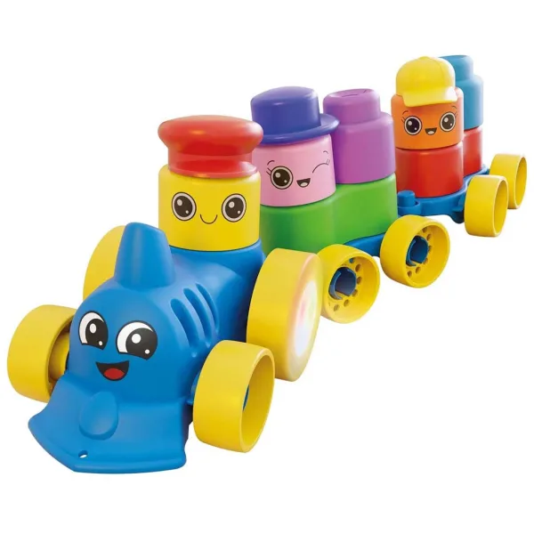 Quercetti: Momy Soft Train – měkký vláček s kostkami, 25 dílů obrázek 2