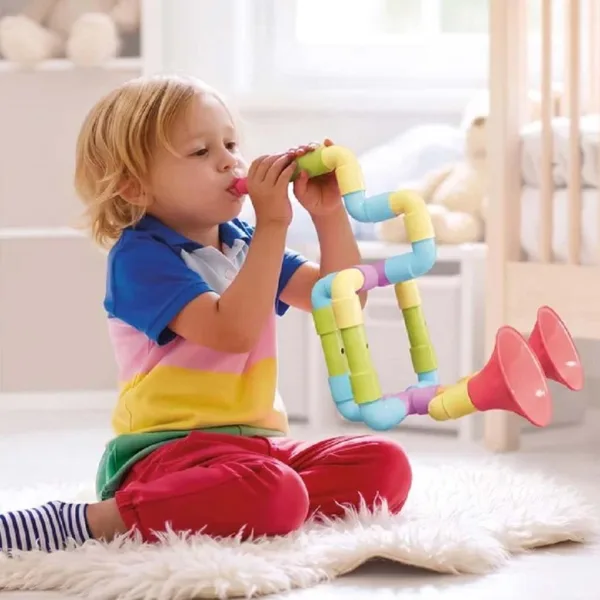 Quercetti: Super Saxoflute Play Eco – stavebnice hudebních nástrojů, 24 dílů obrázek 2
