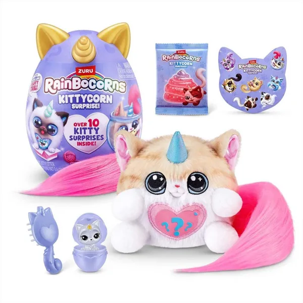 Rainbocorns: Pocket Kittycorn překvapení kočka plyšová figurka v několika variantách 1ks obrázek 6
