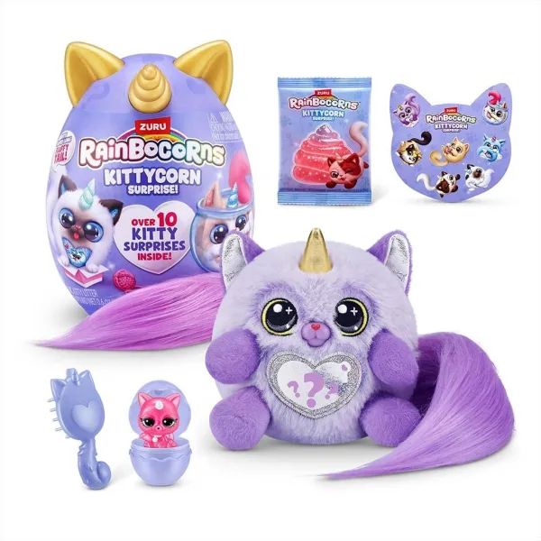 Rainbocorns: Pocket Kittycorn překvapení kočka plyšová figurka v několika variantách 1ks obrázek 7