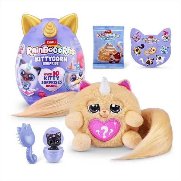 Rainbocorns: Pocket Kittycorn překvapení kočka plyšová figurka v několika variantách 1ks obrázek 9