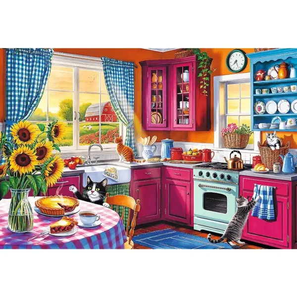 Ráno v kuchyni Easy Piece 300ks puzzle - Trefl obrázek 2